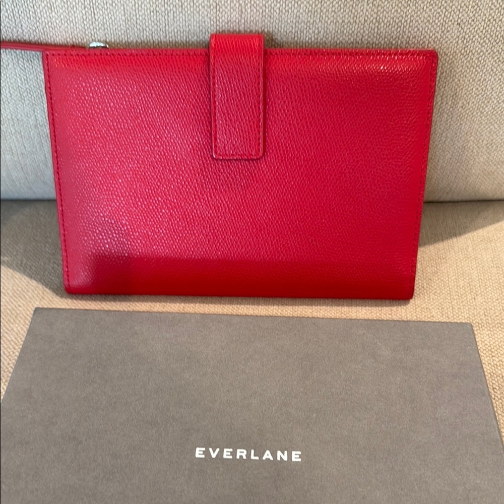 Everlane Red Leather Traveler Wallet